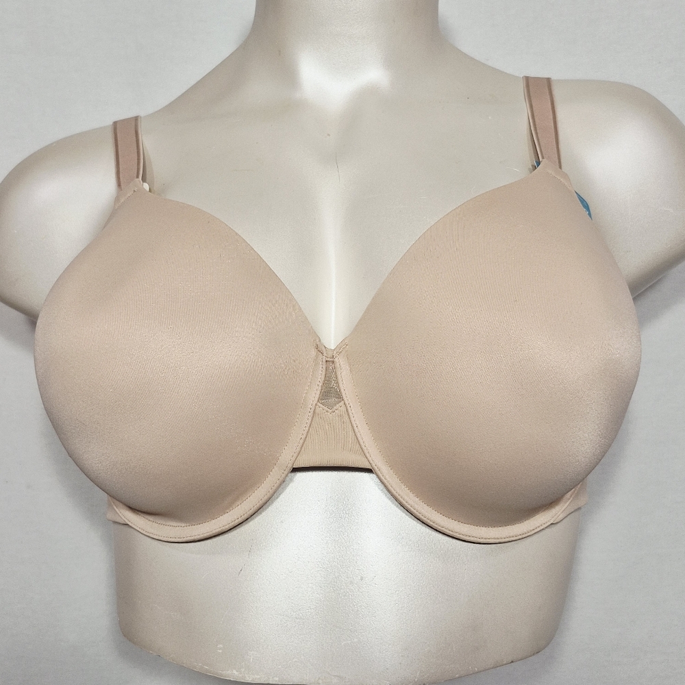 42DD Vanity Fair Radiant 76326 Back & Side Smoothing Underwire Bra Beige NWT